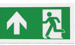 LED panel exit sign box