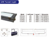 1x0.6m LED Tunnel Ligh aluminium housing