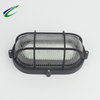IP65 9W black LED Bulkhead Lamp 4000K glass cover PC base
