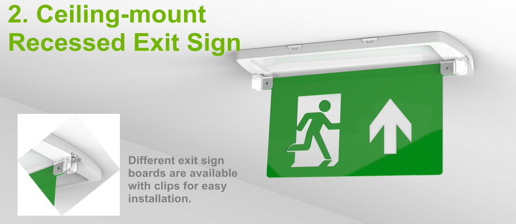 D&Y LED Emergency Exit Sign