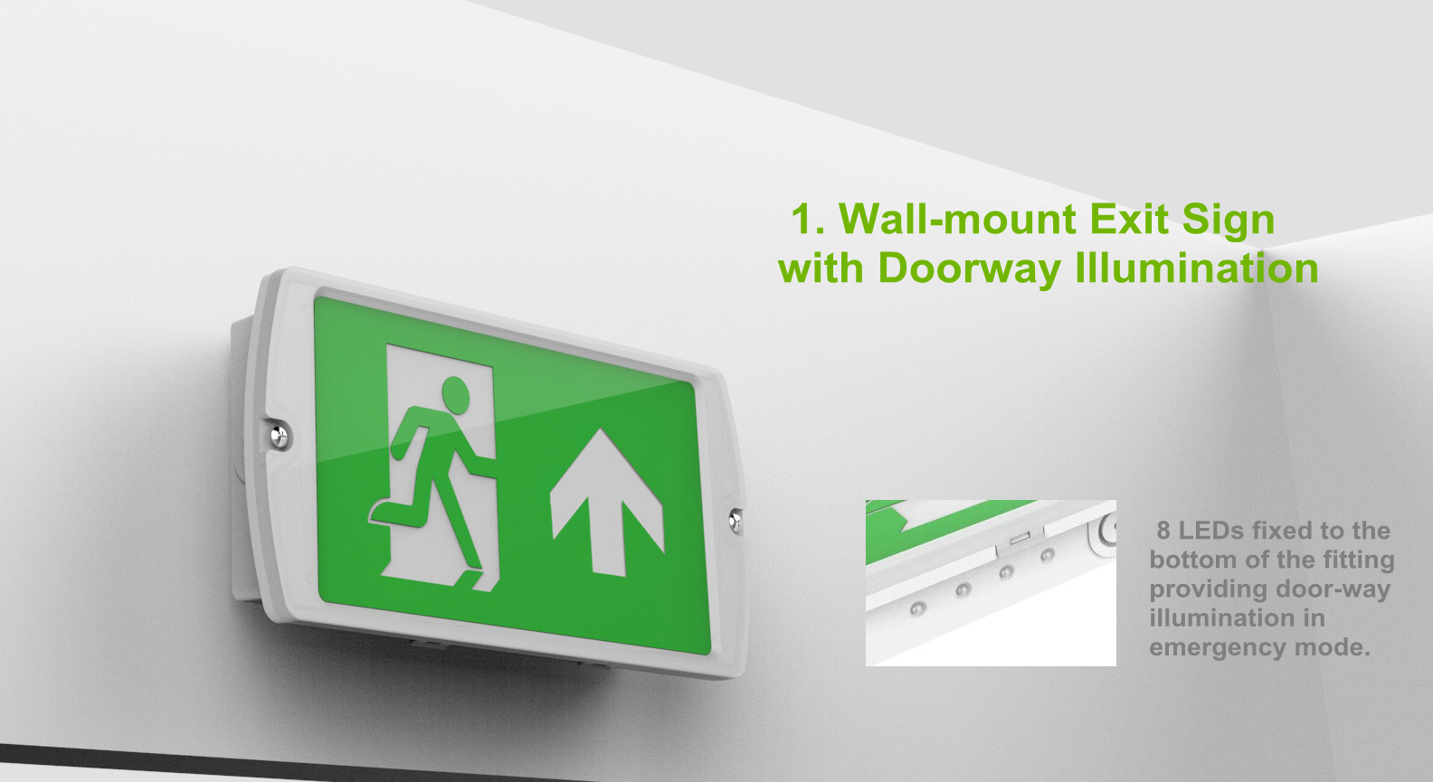D&Y LED Emergency Exit Sign。。。。